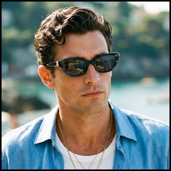 Retro Cat Eye Sunglasses UV400 Protection Plastic Frame main image 5